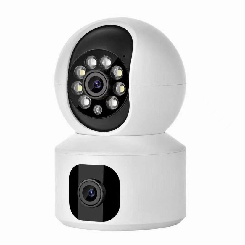 Camera thông minh Giám sát màn hình kép Hộ gia đình 2 triệu HD Tầm nhìn ban đêm trong nhà Camera giám sát 360 không dây