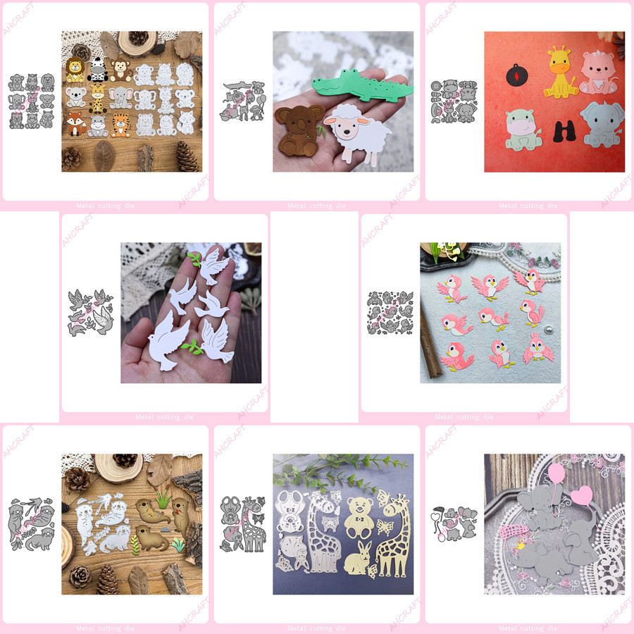 Động Vật Chim Kim Loại Thép Carbon Cắt Khuôn DIY Dập Nổi Mẫu Sổ Lưu Niệm Album Ảnh Thiệp Chúc Mừng Cắt Chết Giấy Nghệ Thuật Khuôn