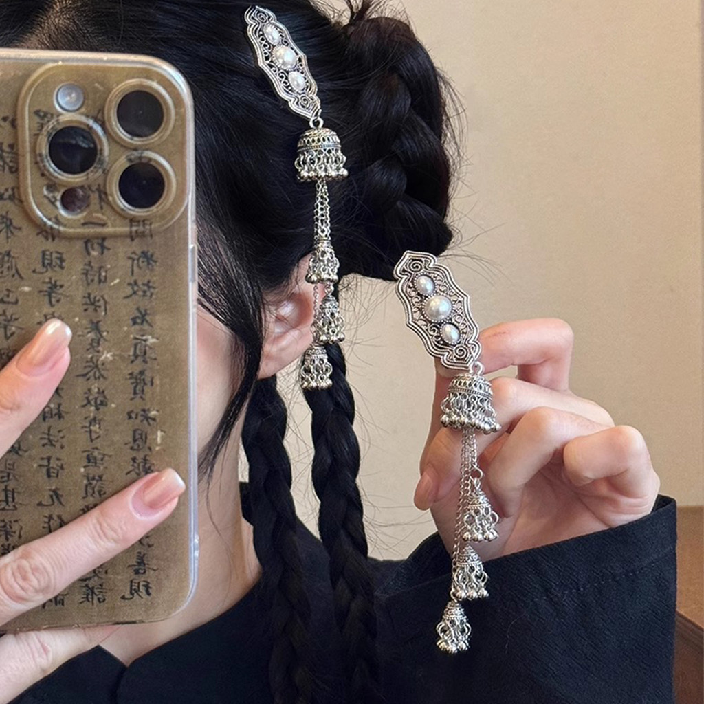 Kẹp Tóc Hafu có tua rua, phù hợp phong cách Hanfu