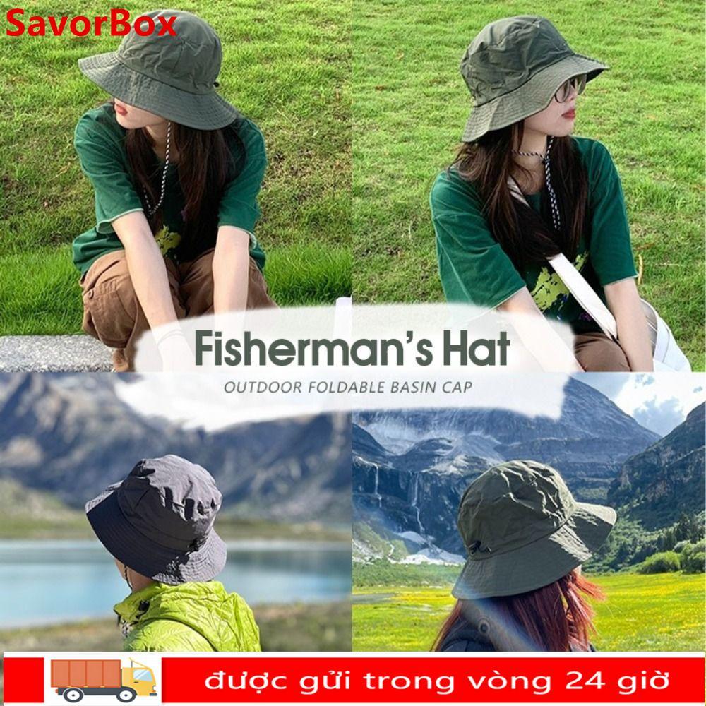 SavorBox Mũ Câu Cá Chống Nắng, Chống Thấm Nước và Tia UV - Phù Hợp Cho Cắm Trại Và Đi Bộ Đường Dài