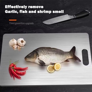 Thớt thép không gỉ S / M / L - Thớt chống nấm mốc hai mặt dày