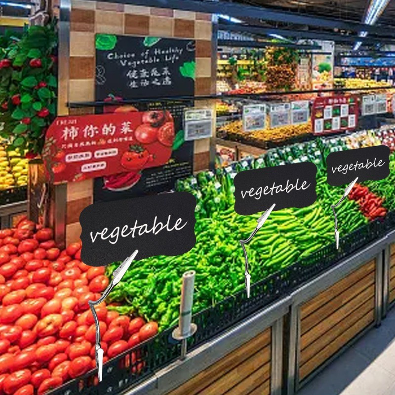 1 / 3 / 5 Chiếc Siêu Thị Ghi Chú Giá Thẻ Kẹp / Kẹp Cá Sấu Đầu Kép / Thẻ Ghi Nhớ Ảnh Giá Đỡ