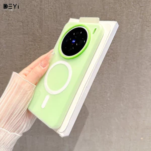 Dành Cho Vivo x300 Ốp Lưng Điện Thoại x200pro Màu Sắc Đơn Giản Từ Mờ x100 Jelly Bảo Vệ 2 Trong 1