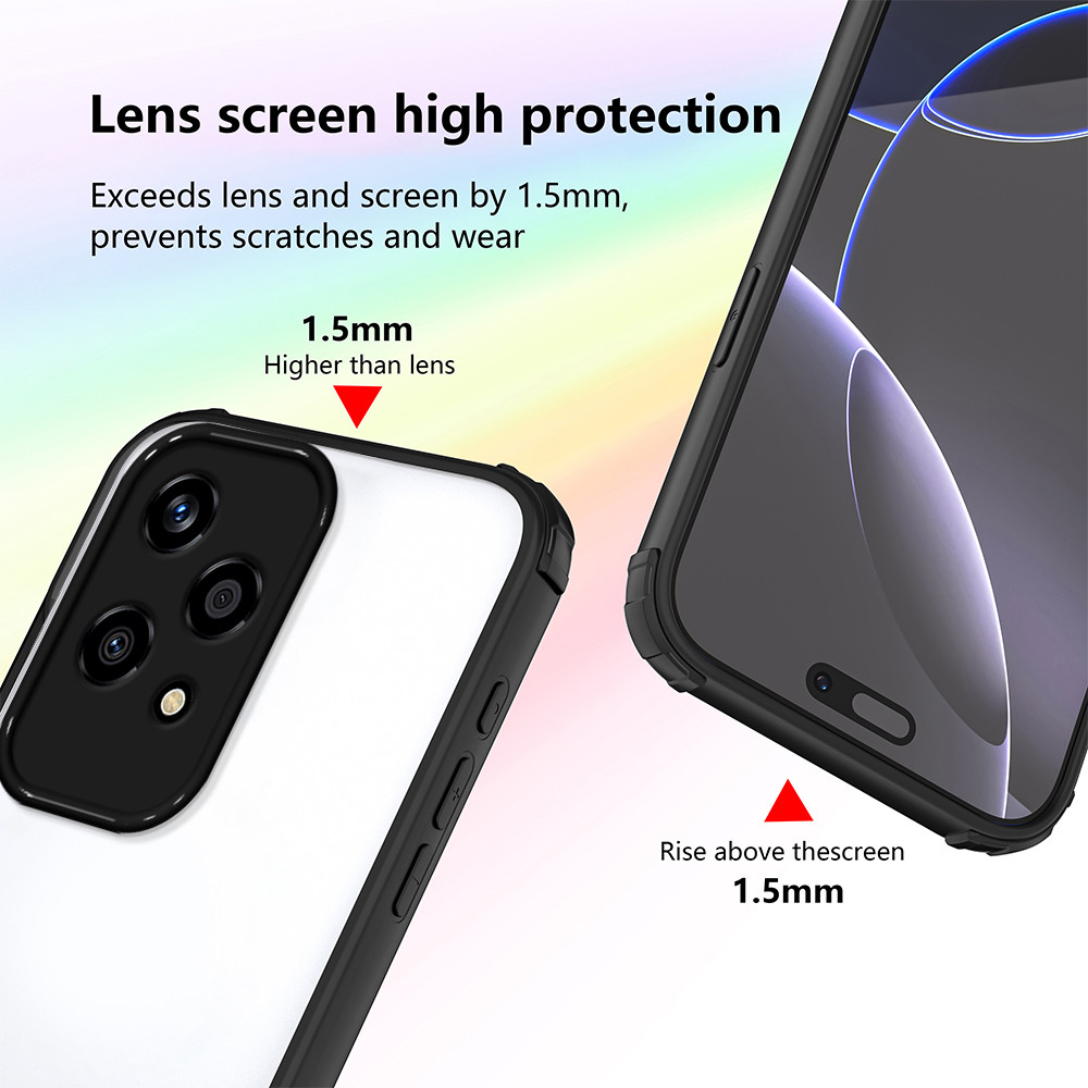 Ốp lưng Honor 200 Lite 5G Vỏ bảo vệ bốn góc Vỏ trong suốt cho Honor 200 Lite 5G Vỏ điện thoại