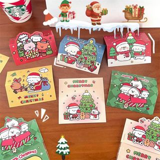 Đồ Gói Card Tấm Trang Trí Giấy Gói Quà Noel Gift Christmas Xinh Timo GQ65