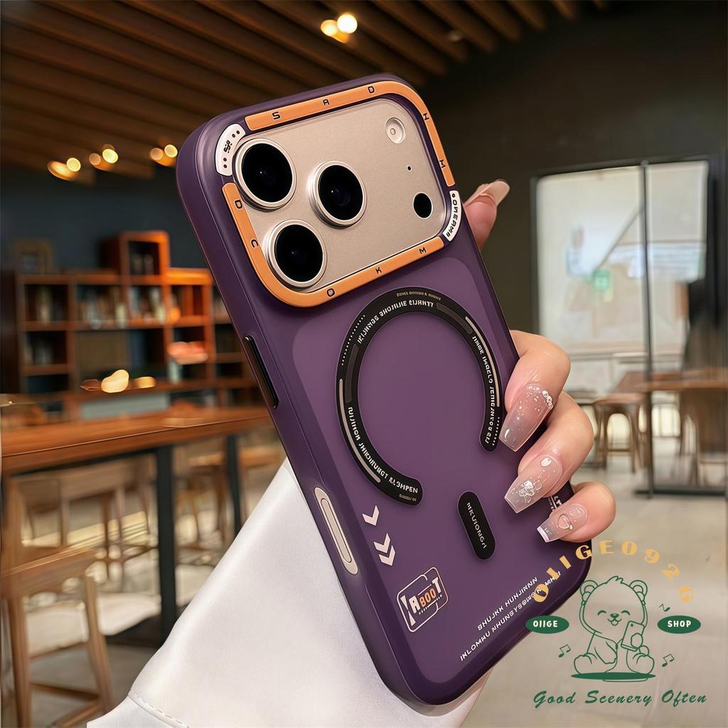 【 Ốp lưng iPhone17 】 Vỏ điện thoại từ tính IMD Skin Scrub iphone17 Pro Max16 15 14 13 12 cho vỏ iPhone Vỏ mềm silicon TPU chống sốc
