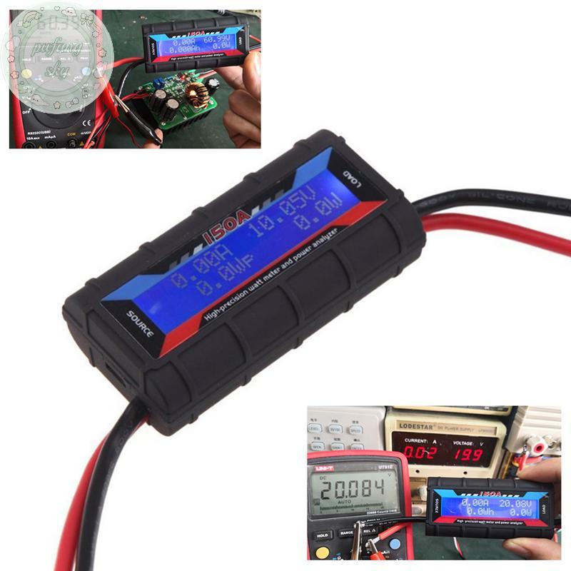 PUSKY FT08 RC 150A Đồng hồ đo Watt chính xác cao Máy phân tích công suất Đèn nền LCD wattmeter VN