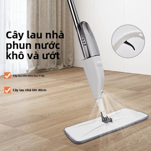 Cây lau nhà xoay ngang đa chức năng không cần tay, thích hợp cho mọi loại sàn