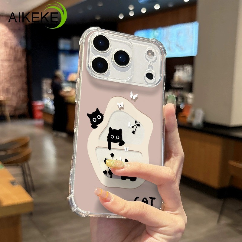 Ốp Điện Thoại Mèo Dễ Thương Cho Redmi Note 15 14 Pro Plus 14S 14 12 Turbo 13 12 11 Pro Plus 12S 11S 10 Pro Max 10S 5G 4G Phim Hoạt Hình Trong Suốt Vỏ Mềm