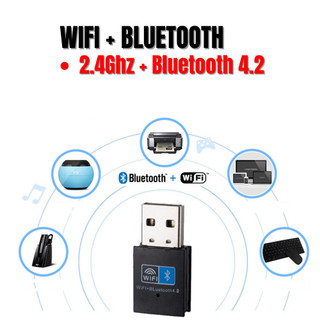 USB Thu Sóng Wifi Và Bluetooth Chất Lượng Tốt, Giải Pháp Cho Máy Tính PC Và Laptop Hỏng, Tốc Độ 150Mbps