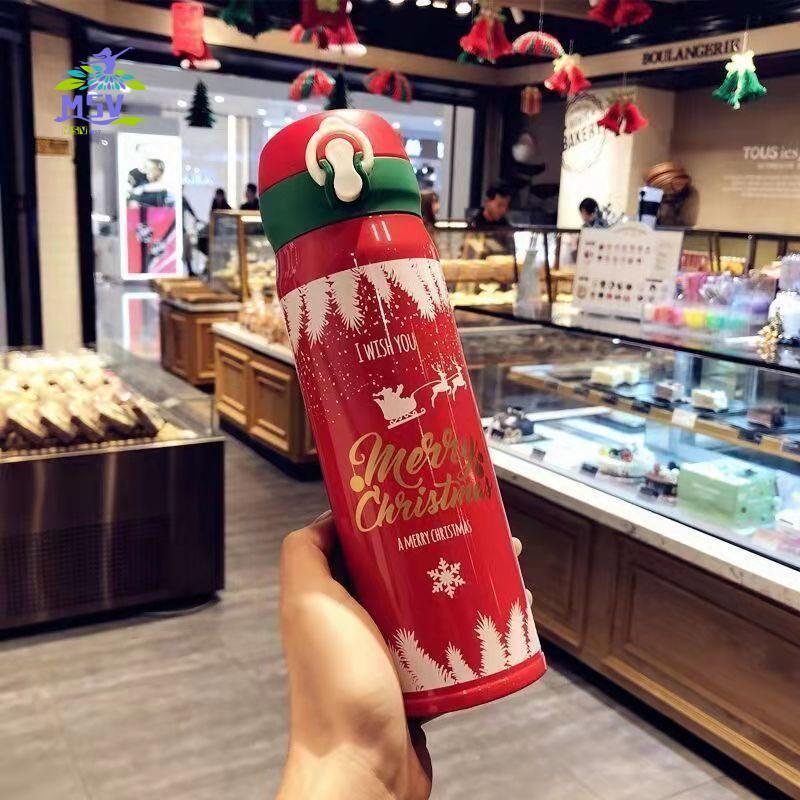 Bình Nước Bình Giữ Nhiệt Giáng Sinh - Cốc Cách Nhiệt Dễ Thương Cho Nữ Sinh Quà Tặng Ngày Lễ