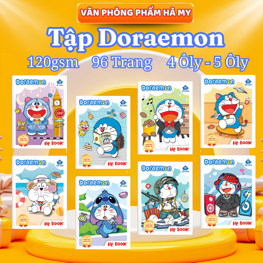 Combo 5 Quyển Tập Vở Học Sinh Cao Cấp Doraemon 96 Trang 120GSM Giấy Rất ...