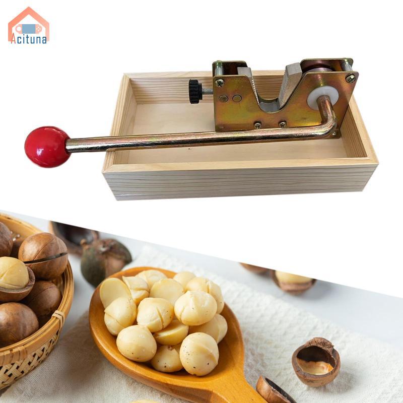 Acutuna Macadamia Opener Hazelnu Almond Dụng cụ nhà bếp Dụng cụ mở quả óc chó đen