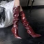 Phong Cách Mới Kích Thước Lớn Mũi Nhọn Stiletto Cao Gót Tính Khí Mỏng Hơn Nhìn Phong Cách Pháp Xếp Ly Mũi Nhọn Châu Âu Mỹ Giày Bốt Thời Trang