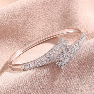 Châu Âu Mỹ ins Phong Cách Mới Zircon Hình Học Mở Vòng Tay Nữ
