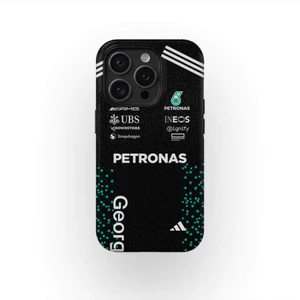 Kimi Antonelli 2025 Mercedes F1 Race – Ốp điện thoại AMG Petronas thích hợp cho iPhone17 16Pro 16e 15ProMax 14Pro 13 12 13mini Samsung S24 S22 S25 2in1 ốp lưng cứng bóng