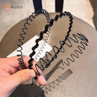 Marbit Kim Loại Tóc Dành Cho Nam Nữ Unisex Sóng Mùa Xuân Thể Thao Vòng Kẹp Đơn Giản Phụ Nữ Phụ Kiện Mới
