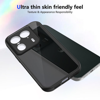 Dành Cho Motorola Moto Edge 50 Ultra Ốp điện thoại Cứng Mờ Da-Cảm Giác Mềm Khung TPU Chống Sốc Mỏng Vỏ