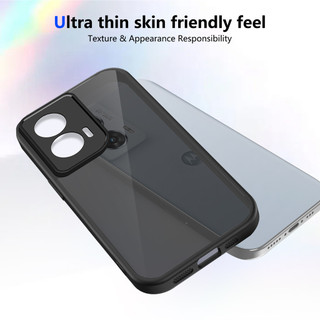 Dành Cho Motorola Moto G35 5G Ốp điện thoại Cứng Mờ Da-Cảm Giác Mềm Khung TPU Chống Sốc Mỏng Vỏ
