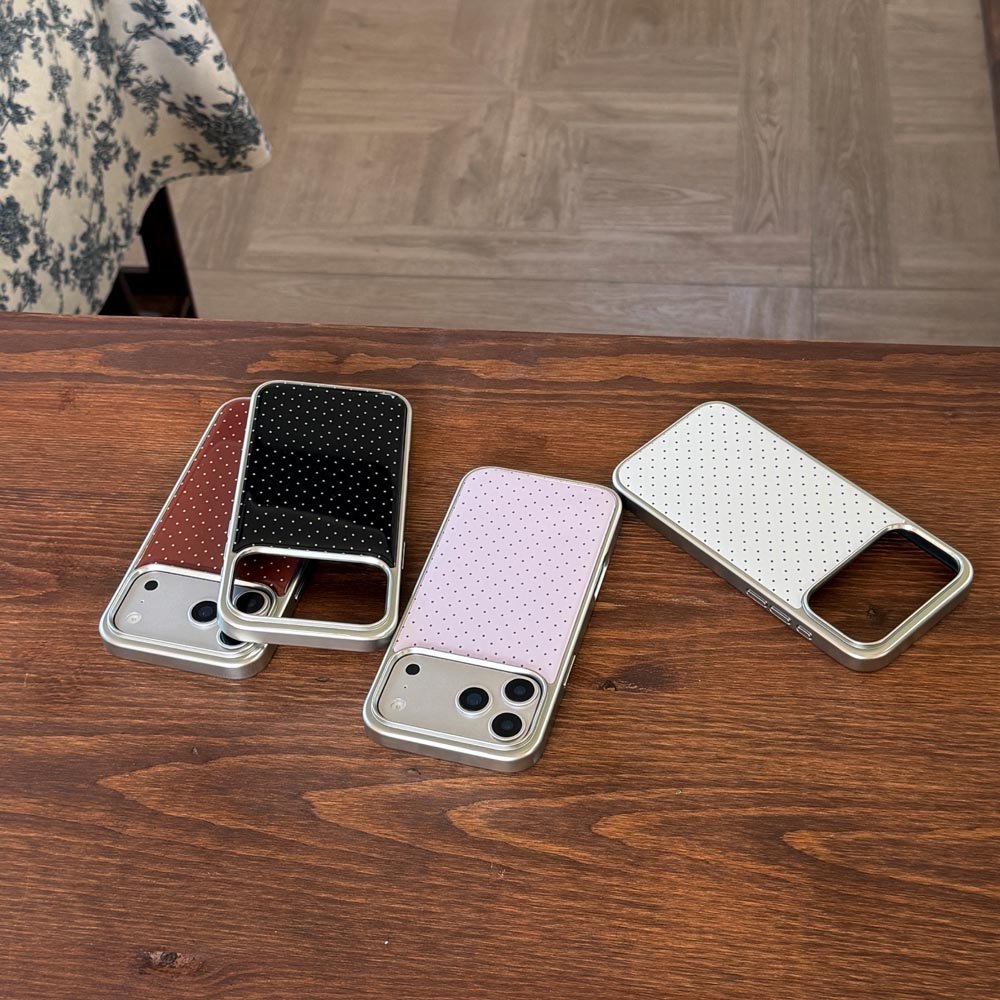 Ốp Lưng Cứng Tương Thích Với iPhone 13 14 14Pro 14ProMax 15 15Pro 15ProMax 16 16Pro 16ProMax 17 17Pro 17ProMax Ốp Họa Tiết Điểm Sóng Nhỏ