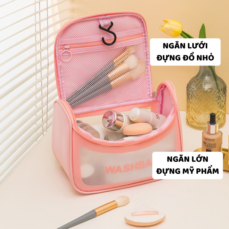 Túi Đựng Mỹ Phẩm Du Lịch Da PU ENODA HOME, Túi Đựng Đồ Trang Điểm Makeup Cá Nhân Chia Ngăn Tiện Lợi TUIPU003