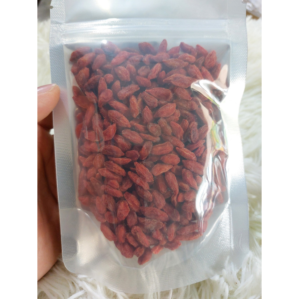 Kỷ Tử Đỏ Ninh Hạ 100Gr ( Hạt To ) - Trà Kỷ Tử Đẹp Da - Dùng Nấu Chè - Hầm Canh
