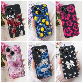Vỏ Mới Cho Tecno Spark 40 40C Ốp Lưng KM5 KM4k Vỏ Hoa Thời Trang Bướm Silicon Mềm Vỏ Điện Thoại Cho Tecno Pop 10 Pro