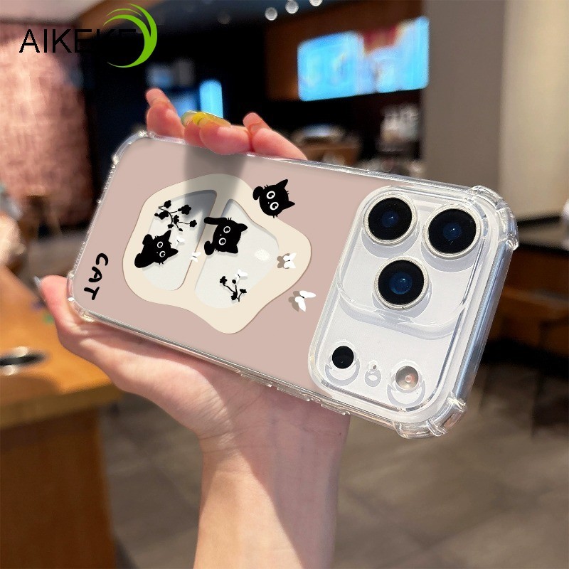 Ốp Điện Thoại Mèo Dễ Thương Cho Tecno Spark 40C 40 30C 30 20 Pro Plus 20C 10C 9T 10 9 8 7 Pro 8C 8P 7T 7P 6 5 Pro GO Air 4 5G 4G Phim Hoạt Hình Trong Suốt Vỏ Mềm