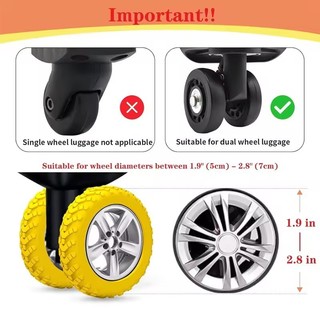 4 / 8 / 12 Chiếc Tay Bảo Vệ Con Lăn Hành Lý Silicon Dày - Vali Giảm Tiếng Ồn Bánh Bao