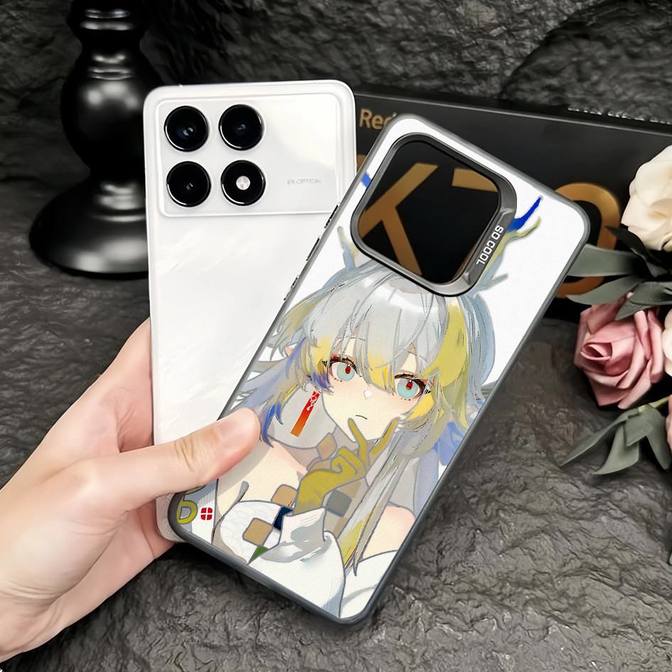 Dành cho POCO X7 X6 F7 F6 Pro F5 Redmi Turbo 4 Pro / 3 ‌Ốp điện thoại Arknights SHU Micro Matte Redmi Note 14 Pro 13 Xiaomi 15 14 Vỏ POCO chống sốc