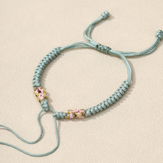 Đào Blossom Knot Bán Thành Phẩm Dây Sợi Năm Màu Bện Vòng Tay Người Lớn