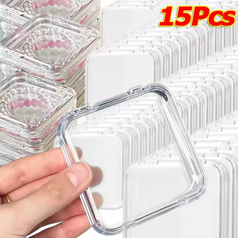 5 / 10 / 15 Cái Trong Suốt Đệm Không Khí Puff Bảo Quản Giá Đỡ / Để Bàn Trang Sức Làm Móng Tay Hộp Bảo Quản Móng Tay