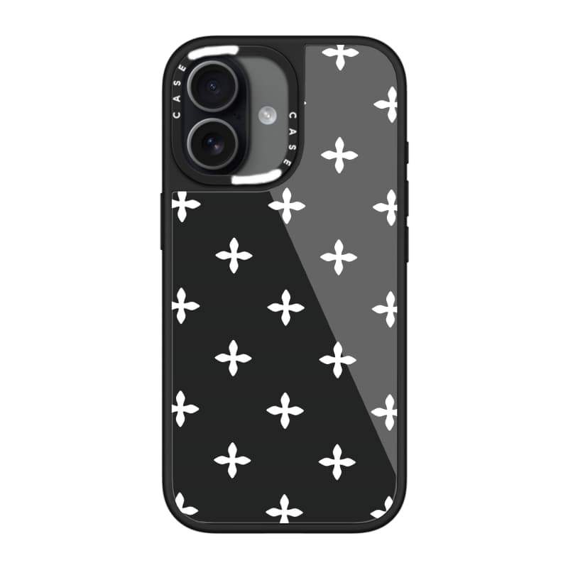 CASECASE X Cross Flower Case Chống Trầy Xước Từ Hút Kính Dành Cho IPhone 17 Air 16 15 14 Pro Max Plus Ốp Lưng Cứng Có Hộp Khắc Logo