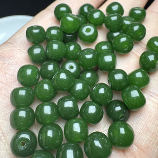 ((10 Chiếc) Hạt Jade Jasper Hetian màu 9x10mm, phụ kiện tự làm vòng tay)