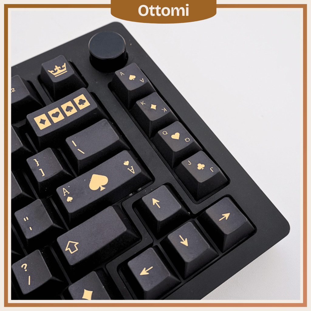 Keycap Black & Gold Chiến Thắng Hoàng Kim, Cherry Profile, Nhựa PBT Dày 134 Nút, In Dye-sub 5 Mặt | BigBuy360 - bigbuy360.vn