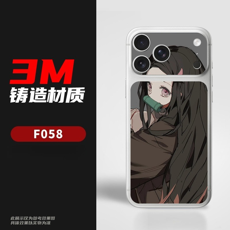 [Nhãn dán máy ảnh + Nhãn dán mặt sau] Dành cho IPhone 17 Pro / 17 Pro Max Anime Demon Slayer In Micro Matte Trang trí mặt sau giấy mềm Chống mài mòn Chống trầy xước