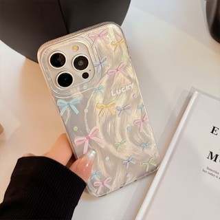 Ốp Lưng Cho iPhone 17 15 13 11 12 14 16 Pro Max XR X XS Max 14 16 8 7 Plus SE 2020 Air Vỏ bảo vệ đính đá nơ nhiều màu
