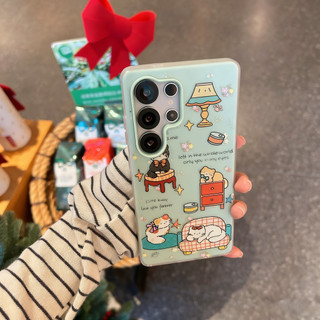 Ốp lưng màu xanh lá cây đáng yêu 2 trong 1 có thể so sánh cho Samsung A23 A24 A25 a55 s25 s22plus ultra Case Girly S23 S23Plus s23fe s24plus s24ultra s25 S26 S26ultra Vỏ