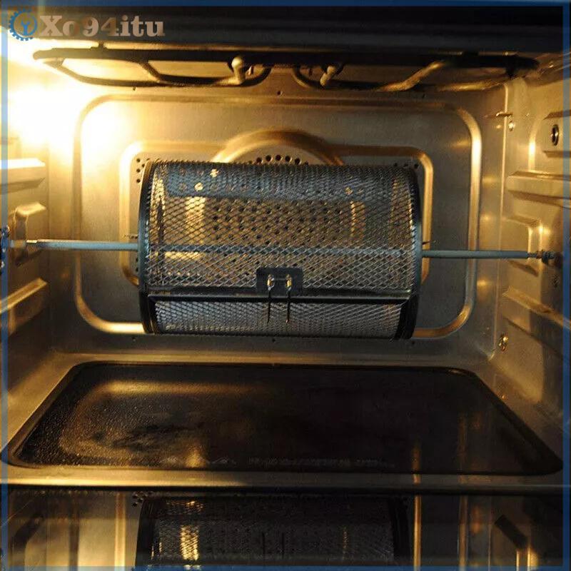 XOITU Thép Không Gỉ Nướng Rotisserie Lò Nướng Cho Nhà Bếp Chiên Giỏ Cà Phê Đậu Nướng Lồng Trống Giá Nồi Chiên Không Khí Phụ Kiện Đa Năng VN