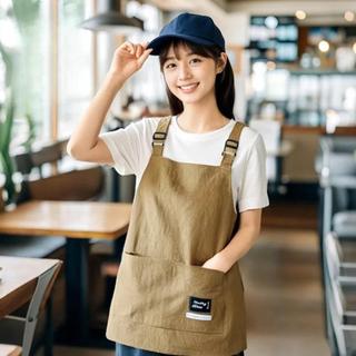 Tạp dề nấu ăn MODOMINO, Tạp dề cắt tóc thoáng khí chống thấm nước, 2 kích cỡ Quần áo làm việc chuyên nghiệp bỏ túi lớn để làm tóc