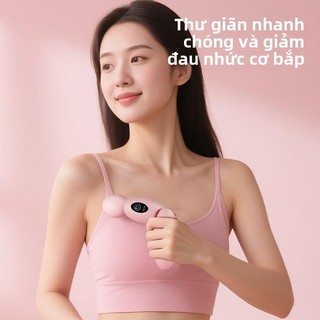 MINI Nhỏ Đa Năng Rung Cô Gái Máy Mát Xa MINI Tắt Tiếng Fascia Súng Massage Chuyên Nghiệp Thư Giãn Cơ XNT4