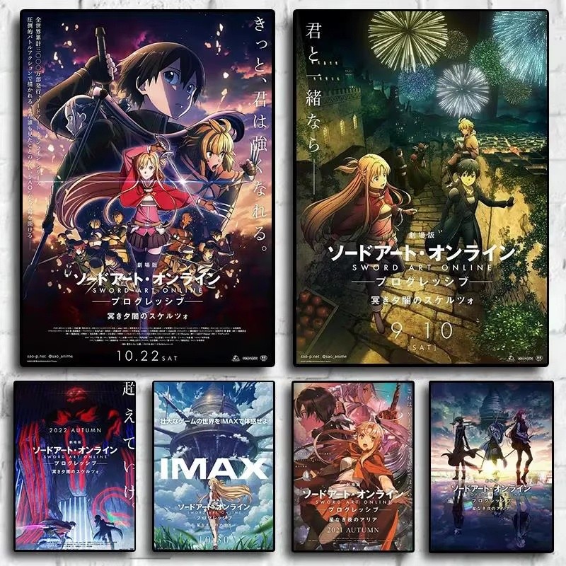 Sword Art Online Progressive Anime Canvas In Hình Nghệ Thuật Treo Tường Hiện Đại Poster Cho Gia Đình Trang Trí Phòng Khách Món Quà Lý Tưởng