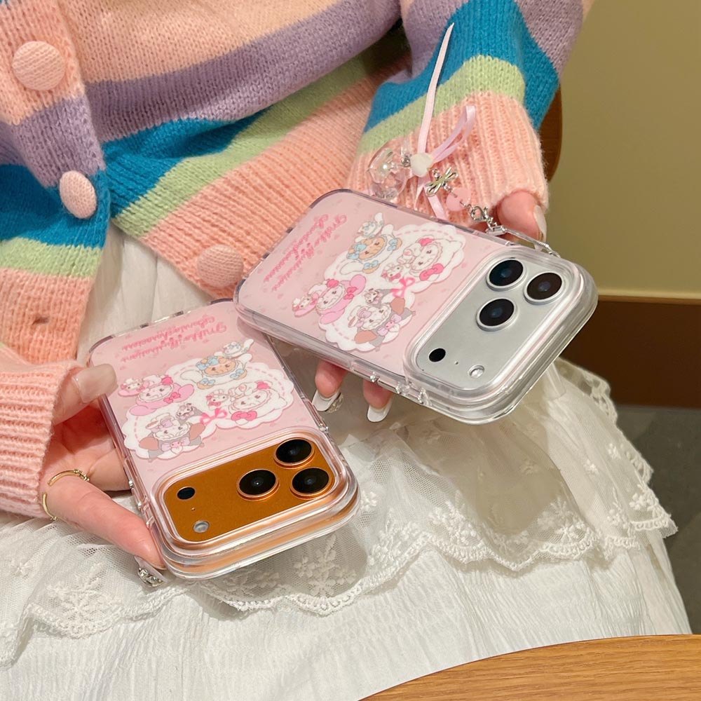 Ốp lưng cứng Tương thích với iPhone 13 14 14Pro 14ProMax 15 15Pro 15ProMax 16 16Pro 16ProMax 17 17Pro 17ProMax MIkko Love Sanlio Pattern Case