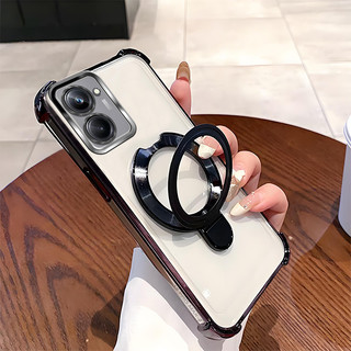 Ốp Lưng Silicon Cho Realme 10 10 Pro 10 Pro + 5G C33 V20 Ốp Điện Thoại MỚI Vỏ Bảo Vệ Bốn Góc Có Giá Đỡ
