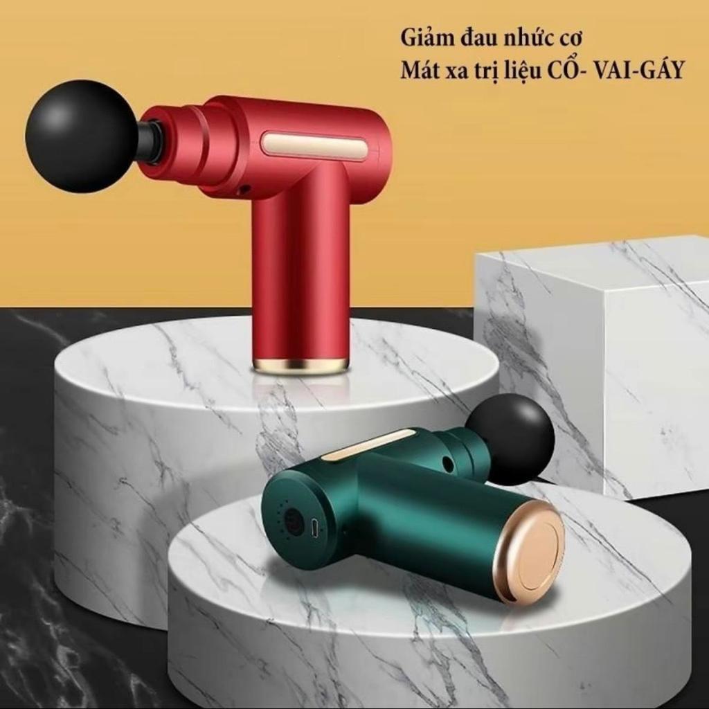 Máy massage cầm tay 4 đầu 6 chế độ cổ vai gáy