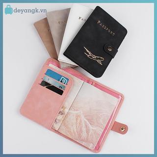 Deyangk Chống Thấm Nước Hộ Chiếu Có Bao Da Du Lịch Thẻ Tín Dụng Ví Dễ Thương Hộ Chiếu Sách Dành Cho Nữ / Nam Hộ Chiếu Bao VN