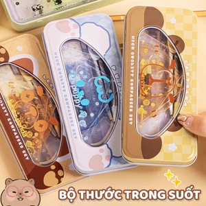 Bộ Đồ Dùng Học Tập Đa Năng Cute, Đầy Đủ Thước Kẻ Và Eke Compa Chất Lượng Đẹp Cho Học Sinh