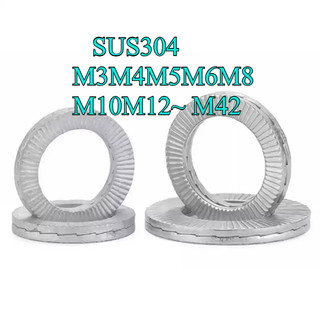 Long đền nord chống xoay , lông đền răng chống tháo , Long đen Inox 304 cho bulong  M3M4M5M6M8M10M12 ~ M42 【 JYD-ZZ-Z】