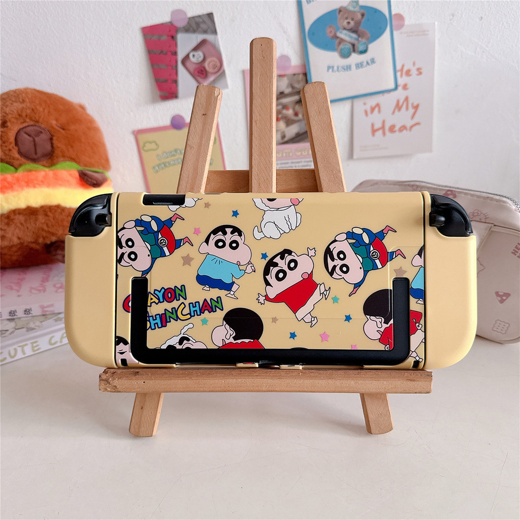 Vỏ cứng có thể gắn được Crayon Shin-Chan dễ thương cho Nintendo Switch 2, Ốp lưng silicon cho NS 2
