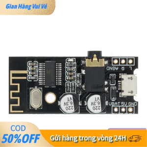 【24H】Mạch xử lý âm thanh Bluetooth không dây công nghệ 4.2, chất lượng âm thanh cao, giảm tiếng ồn và chống nhiễu hiệu q